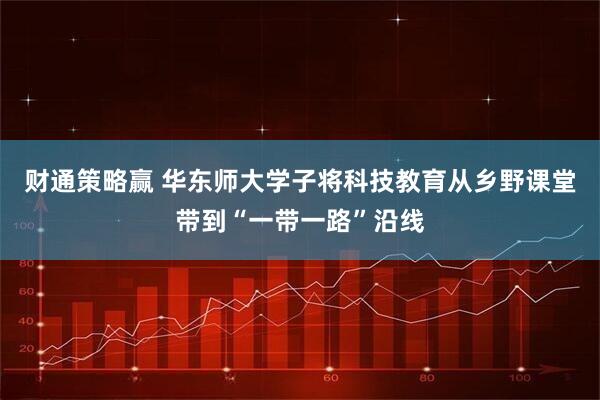 财通策略赢 华东师大学子将科技教育从乡野课堂带到“一带一路”沿线